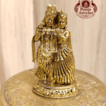 Premium Brass Radha Krishna Statue 2.5 Inch