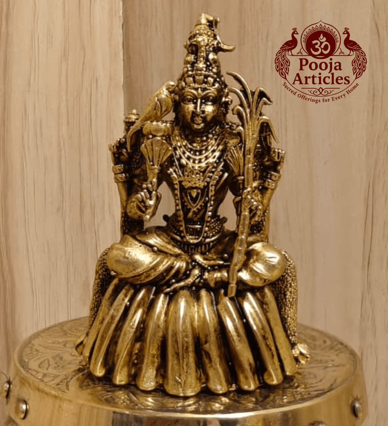 Premium Brass Rajarajeshwari Statue 3 Inch Premium Brass Rajarajeshwari Statue 3 Inch