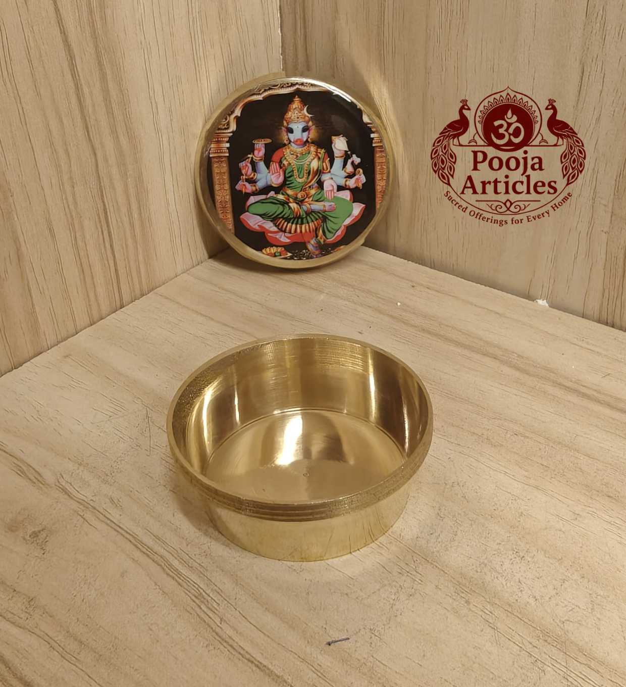 Brass Varahi Kumkum Chimil 2 Inch Brass Varahi Kumkum Chimil 2 Inch