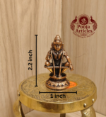 Copper Ayyappan Statue 2.2 Inch - Image 2