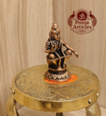 Copper Ayyappan Statue 2.2 Inch - Image 3