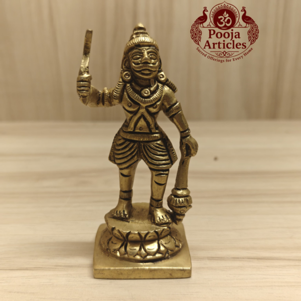 Brass Karuppasamy Idol 4.2 Inch