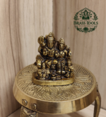 Brass Shiva Family Idol 1.6 Inch