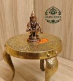 Copper Ayyappan Statue 1.5 Inch