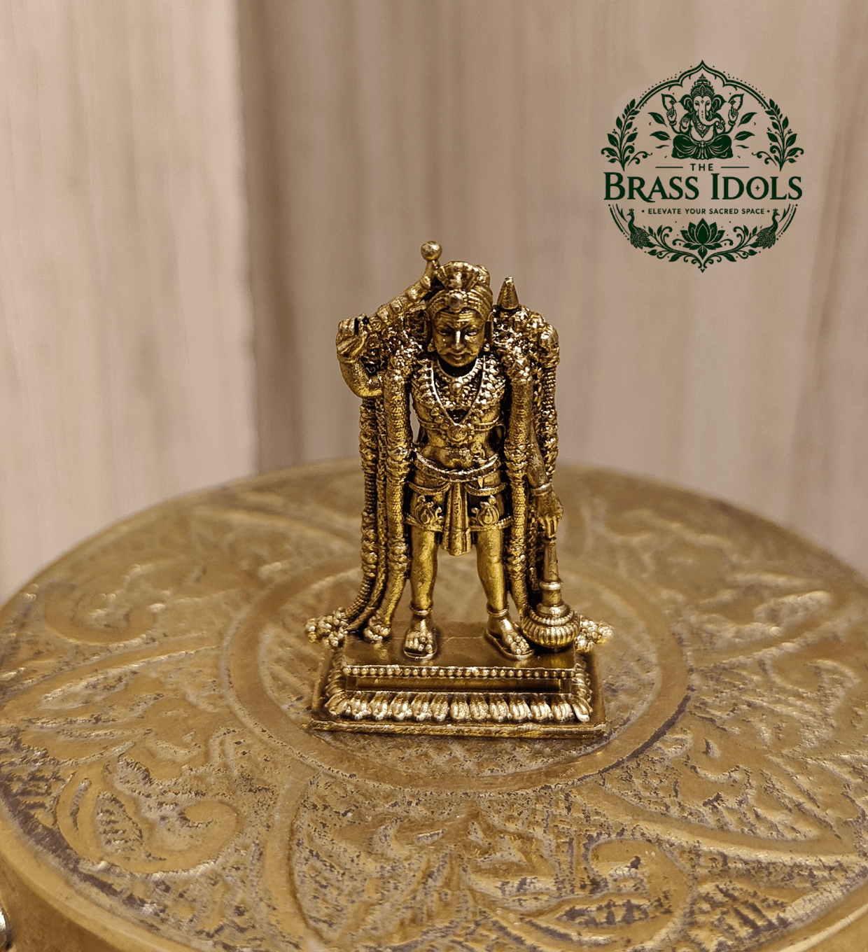 Premium Brass Karuppasamy Statue 1.5 Inch Premium Brass Karuppasamy Statue 1.5 Inch