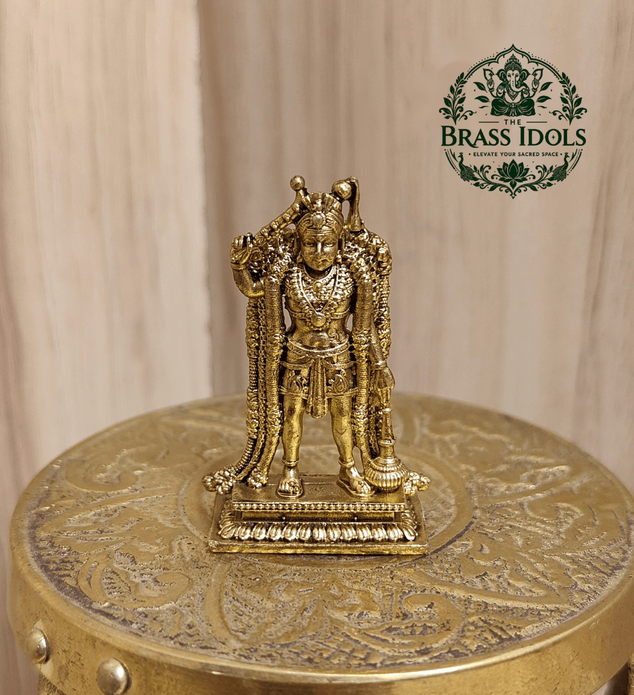 Premium Brass Karuppasamy Statue 1.6 Inch Premium Brass Karuppasamy Statue 1.6 Inch