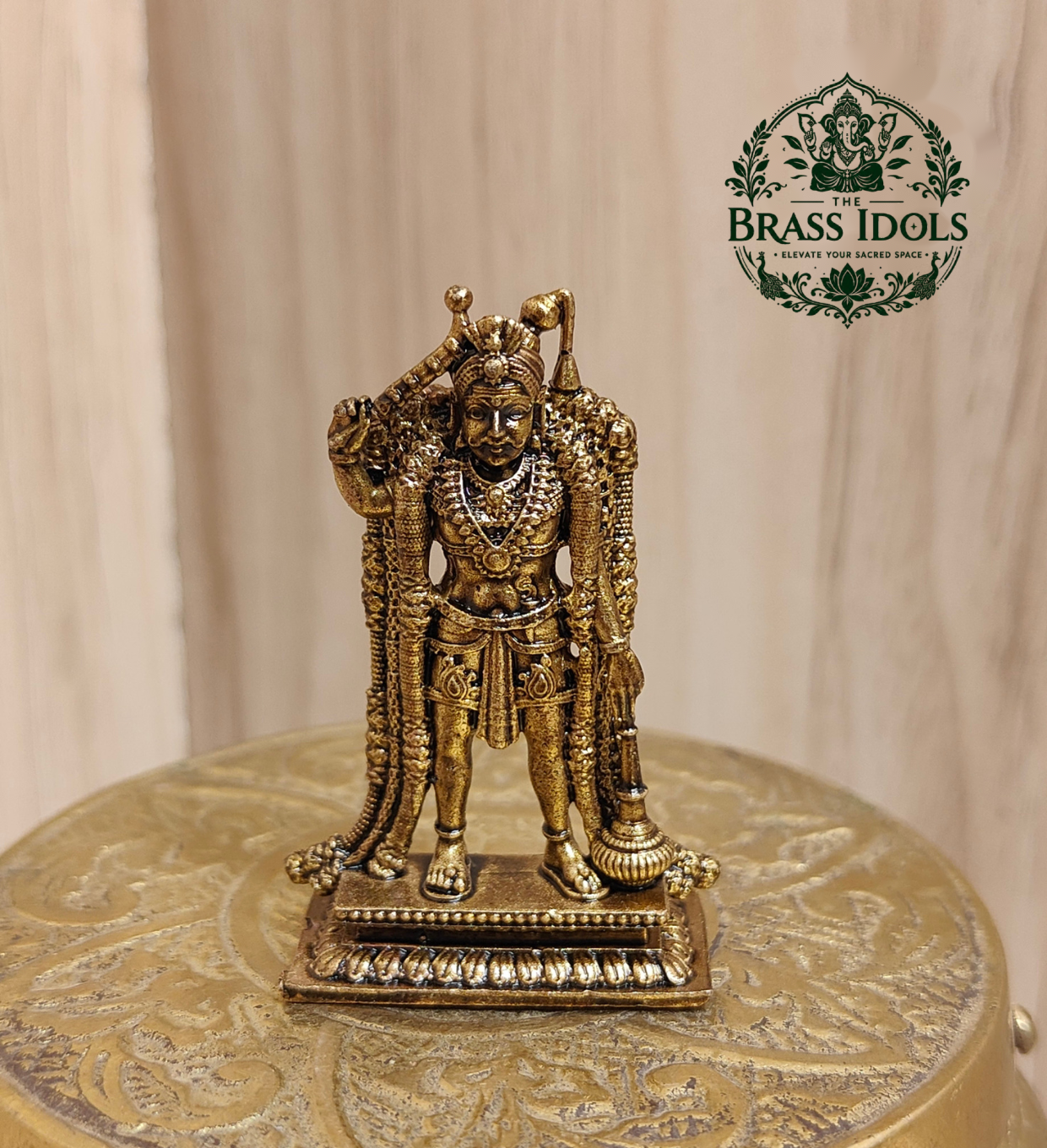 Premium Brass Karuppasamy Statue 1.9 Inch Premium Brass Karuppasamy Statue 1.9 Inch