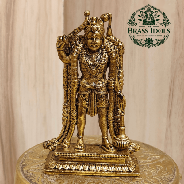 Premium Brass Karuppasamy Statue 3 Inch