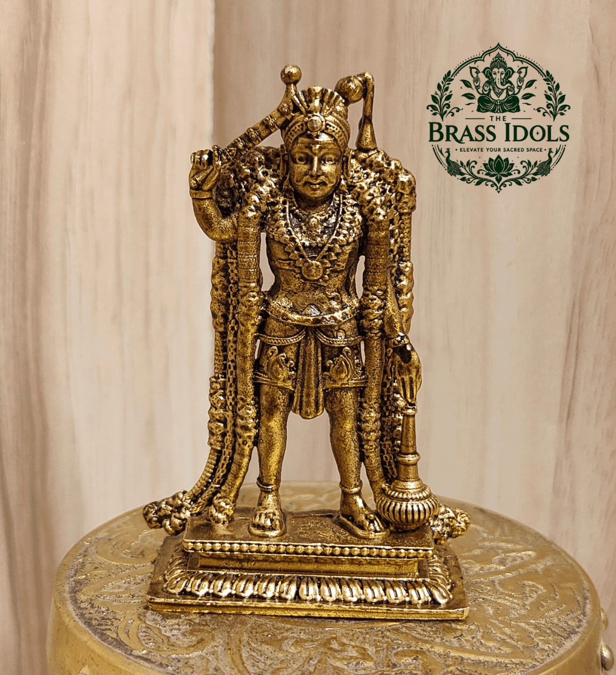 Premium Brass Karuppasamy Statue 3 Inch Premium Brass Karuppasamy Statue 3 Inch