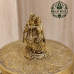 Premium Brass Radha Krishna Statue 1.7 Inch