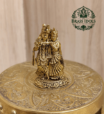 Premium Brass Radha Krishna Statue 1.7 Inch