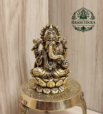 Premium Brass Lord Ganesh Idol 3 Inch
