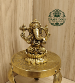 Brass Ganesha Statue 2.8 Inch