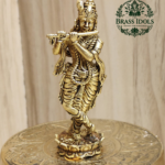 Premium Brass Krishna Idol 3 Inch