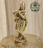 Premium Brass Krishna Idol 3 Inch