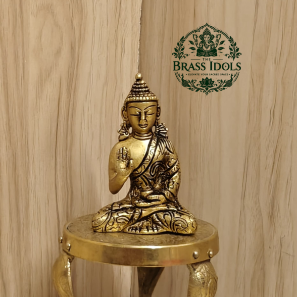 Brass Buddha Statue 3.2 Inch