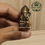 Miniature Brass Ganesh Statue 1.5 Inch