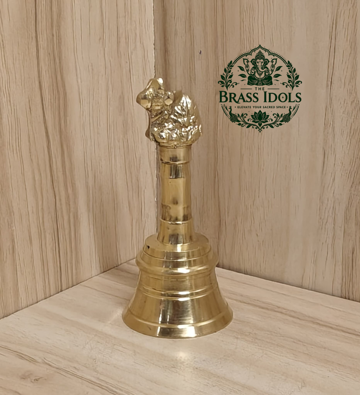 Brass Pooja Bell 3.5 Inch – 120g Brass Pooja Bell 3.5 Inch – 120g