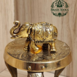 Premium Brass Elephant Statue 1.5 Inch