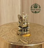Miniature Brass Ganesha Idol 1.1 Inch