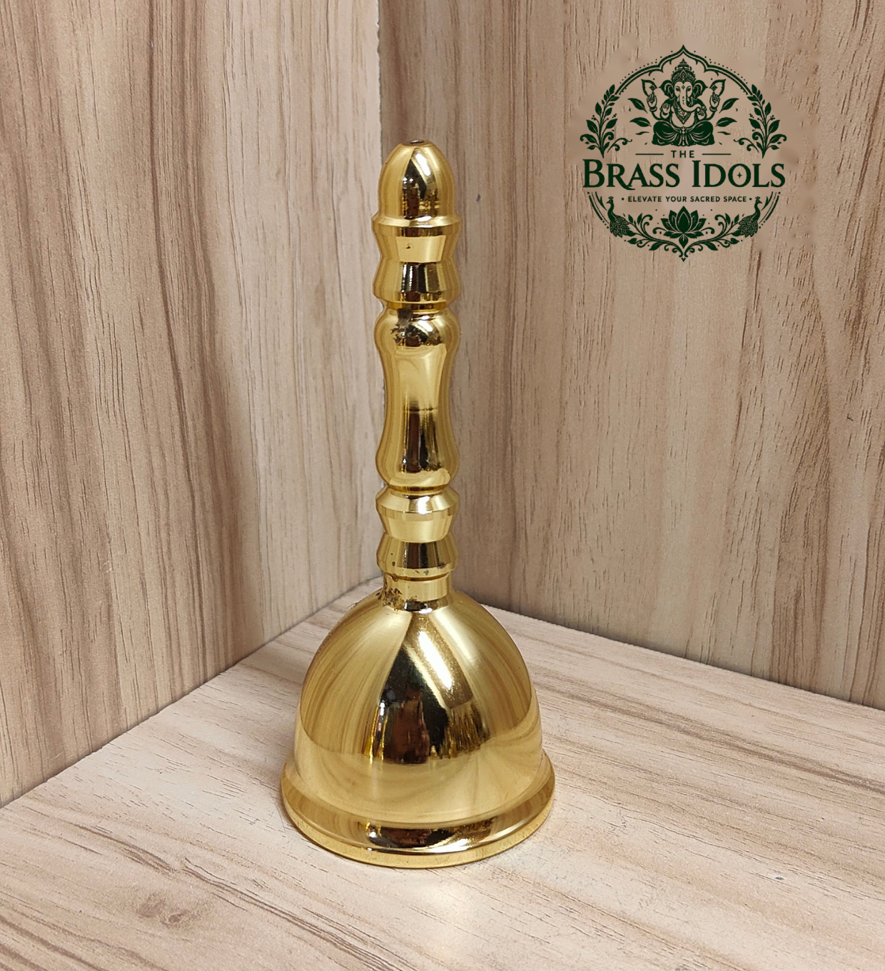 Premium Brass Pooja Bell 4.5 Inch Premium Brass Pooja Bell 4.5 Inch