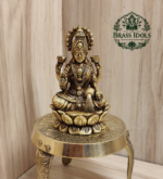 Premium Brass Lakshmi Statue 3 Inch