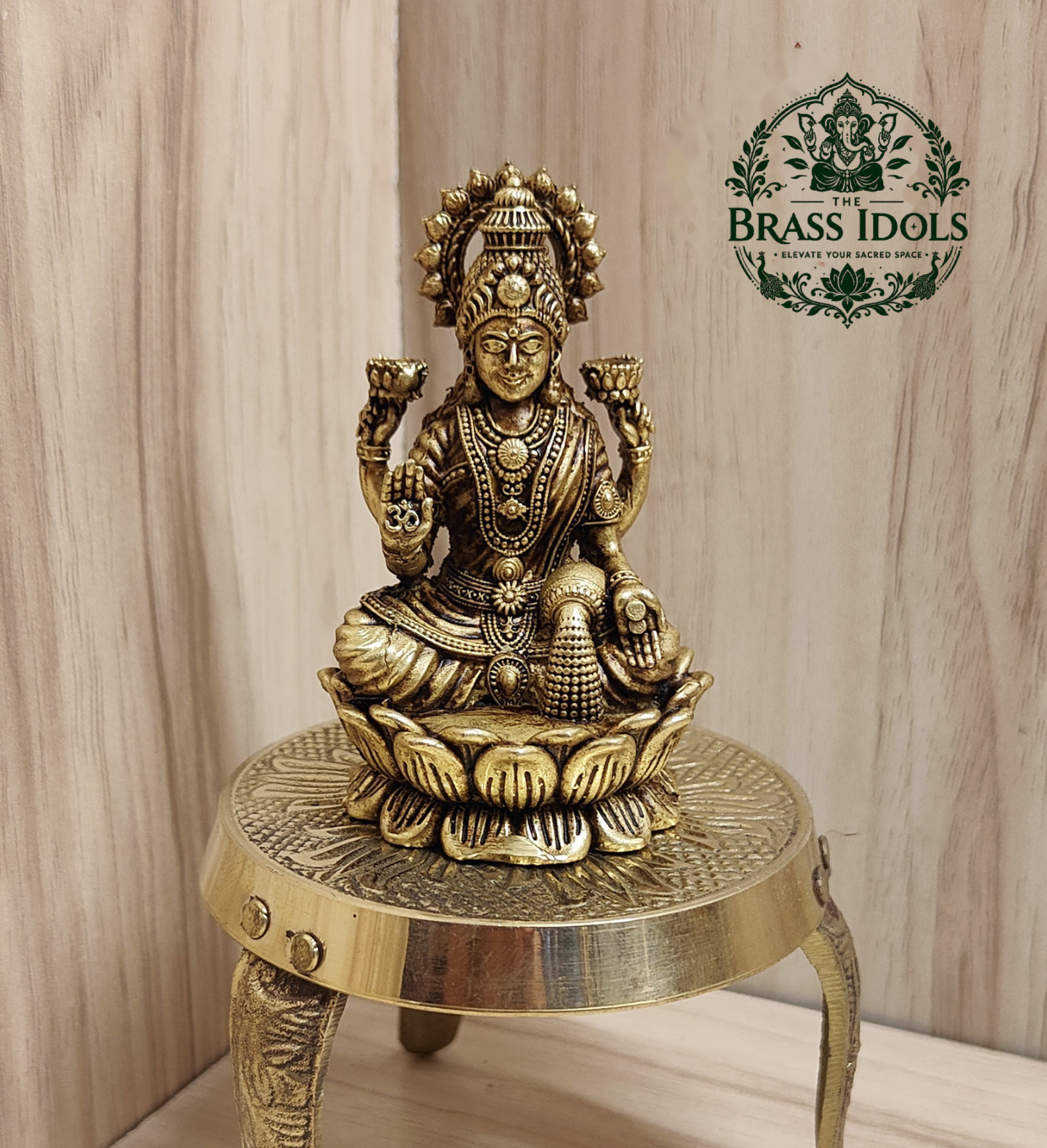 Premium Brass Lakshmi Statue 3 Inch Premium Brass Lakshmi Statue 3 Inch