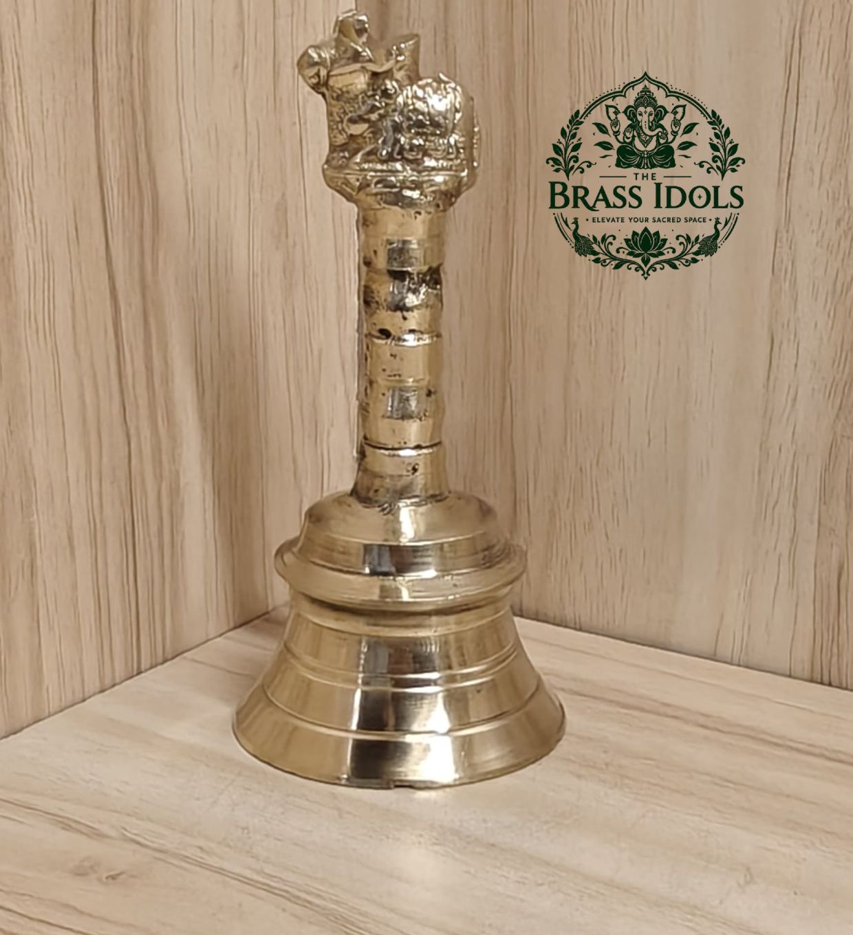 Brass Pooja Bell 4.5 Inch – 230g Brass Pooja Bell 4.5 Inch – 230g