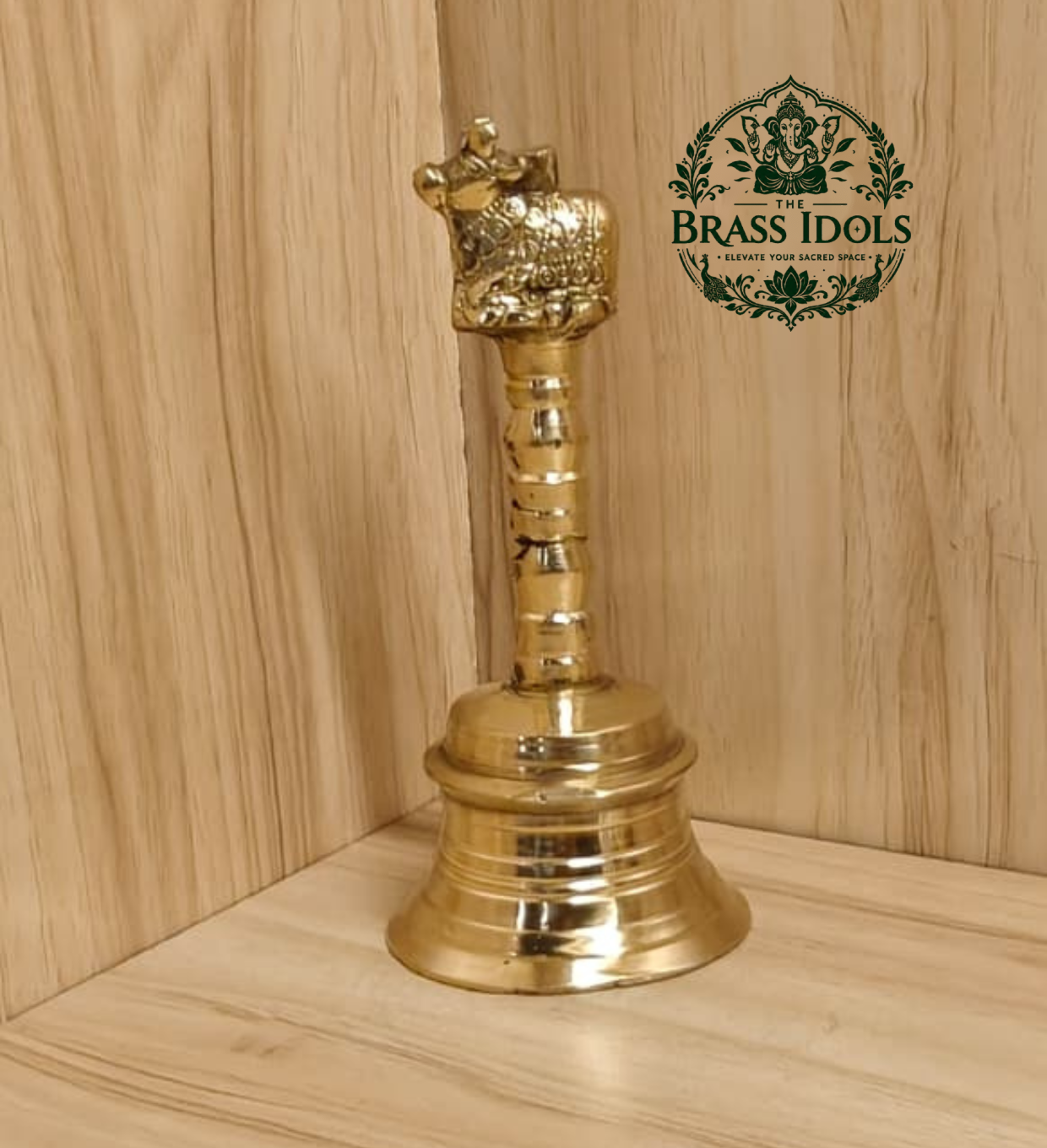 Brass Pooja Bell 5.5 Inch – 350g Brass Pooja Bell 5.5 Inch – 350g