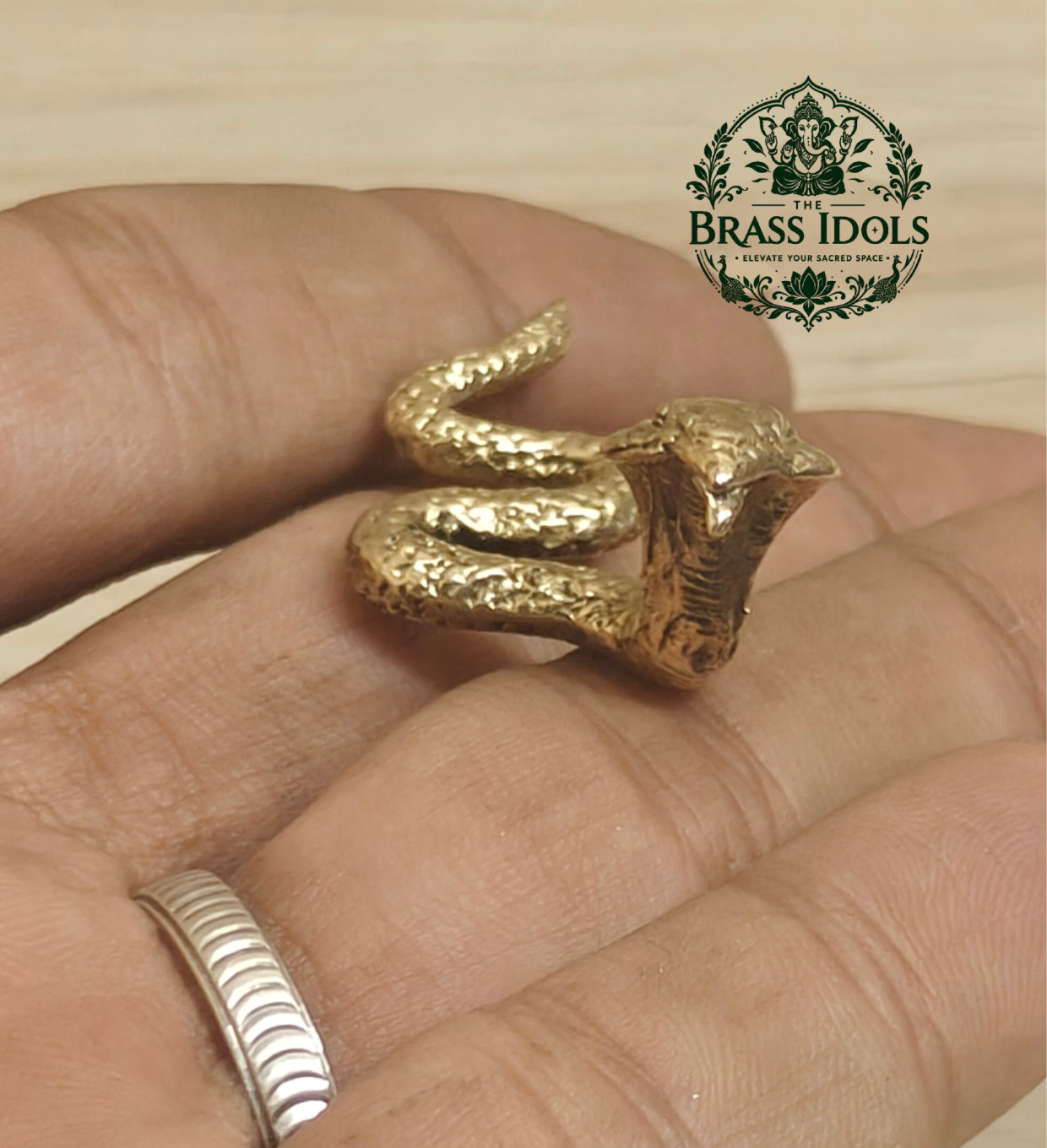 Miniature Brass Snake Cobra Figurine 0.6 Inch Miniature Brass Snake Cobra Figurine 0.6 Inch