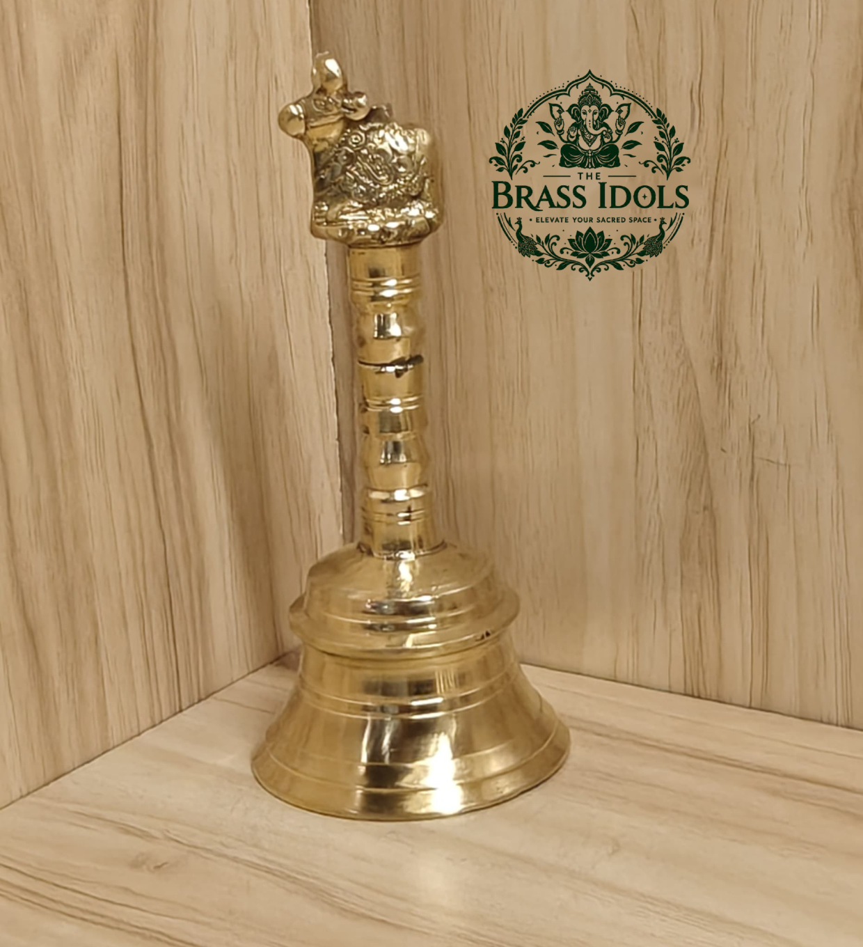 Brass Pooja Bell 6 Inch – 420g Brass Pooja Bell 6 Inch – 420g