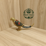 Brass Parrot Statue 3 Inch