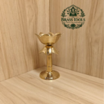 Brass Lotus Diya Stand 4.7 Inch