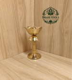 Brass Lotus Diya Stand 4.7 Inch