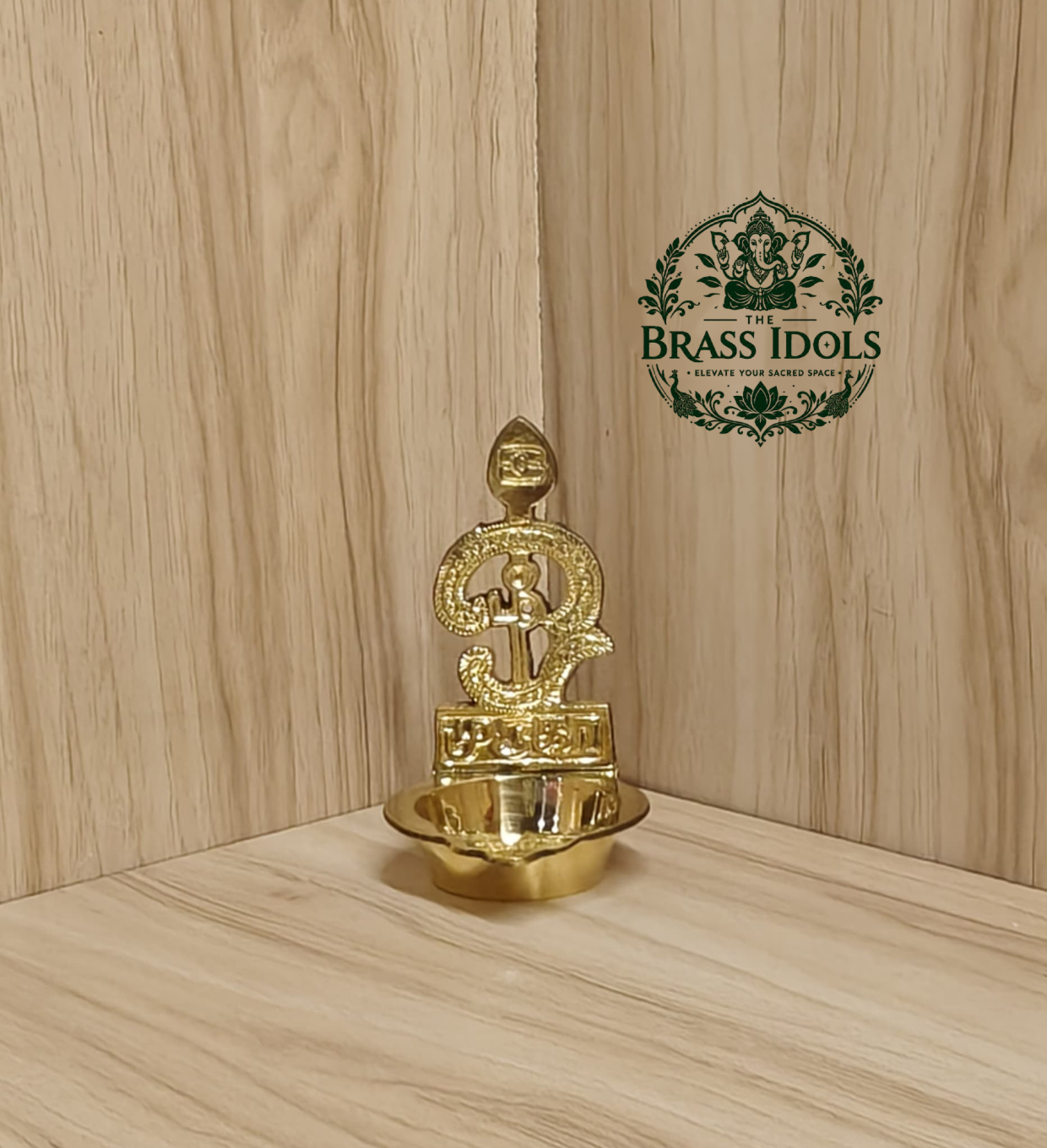 Brass Om Vilakku 3.5 Inch Brass Om Vilakku 3.5 Inch