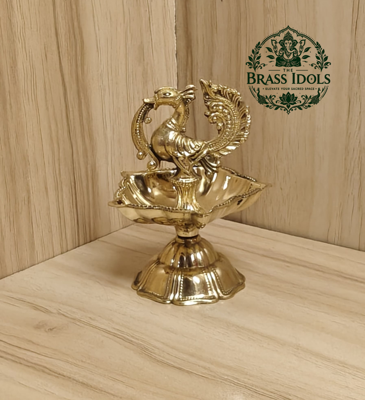 Brass Peacock Diya Size 0 – 3.1 Inch Brass Peacock Diya Size 0 – 3.1 Inch