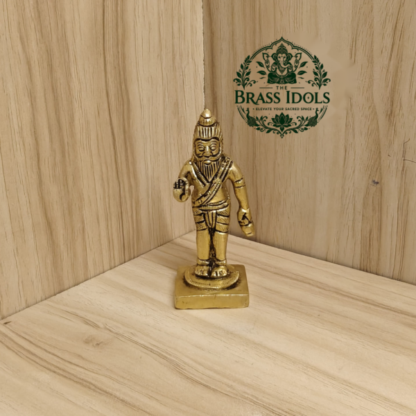 Brass Agathiyar Statue 3.2 Inch