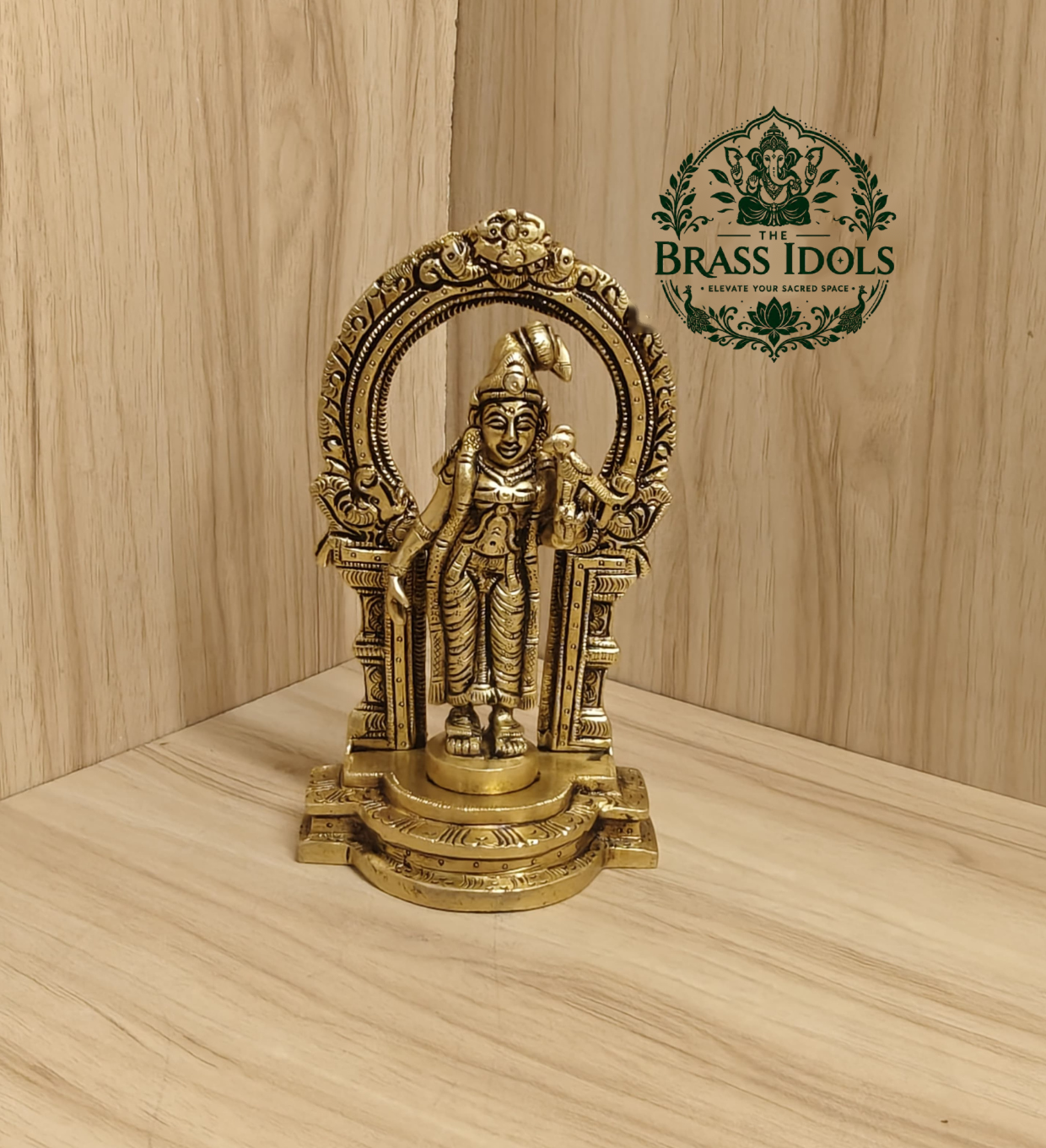 Brass Thiruvachi Andal Statue 6.5 Inch Brass Thiruvachi Andal Statue 6.5 Inch