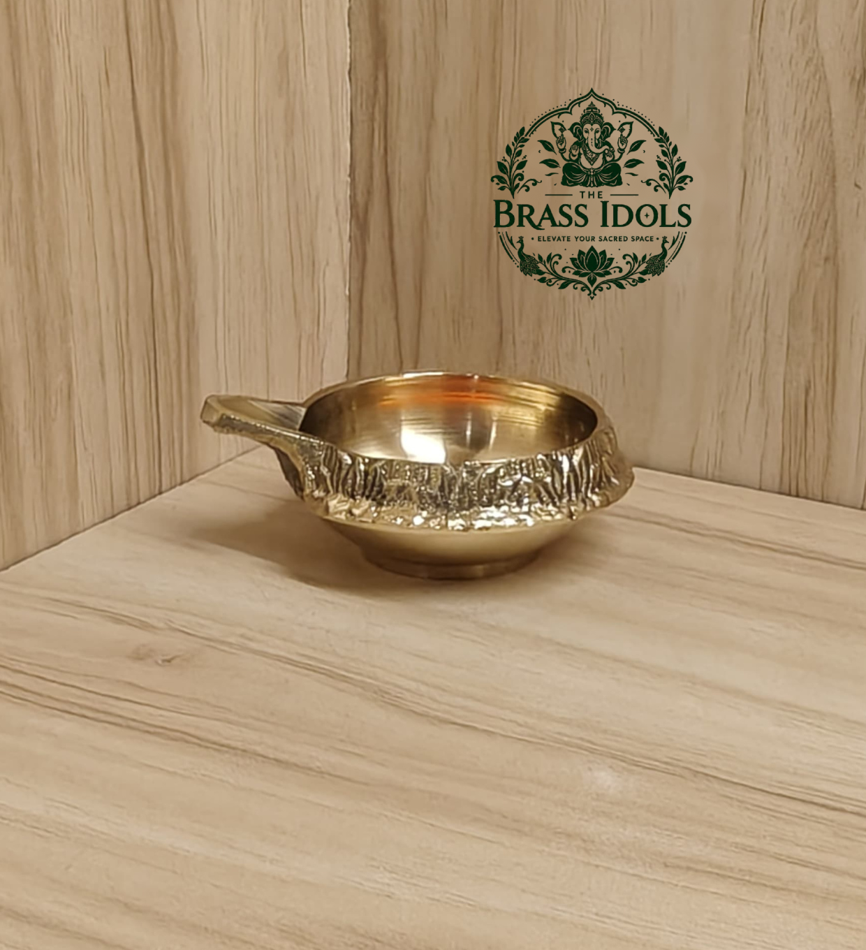Brass Kuber Diya 3 Inch Brass Kuber Diya 3 Inch
