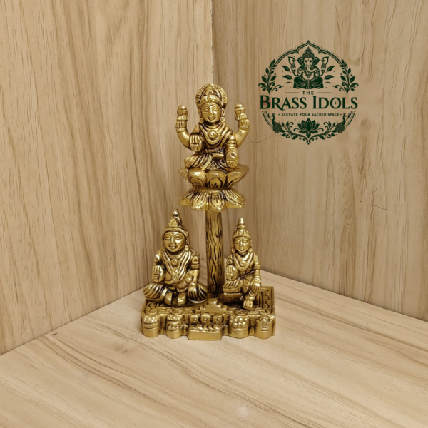 Brass Lakshmi Kubera Statue 5 Inch