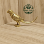 Brass Parrot Statue 3 Inch