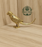 Brass Parrot Statue 3 Inch