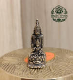 Miniature Brass Hanuman with Lakshmi Statue 1.2 Inch
