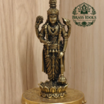 Premium Brass Guruvayoorappan Statue 4 Inch