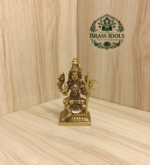 Brass Kamatchi Amman Statue 4 Inch