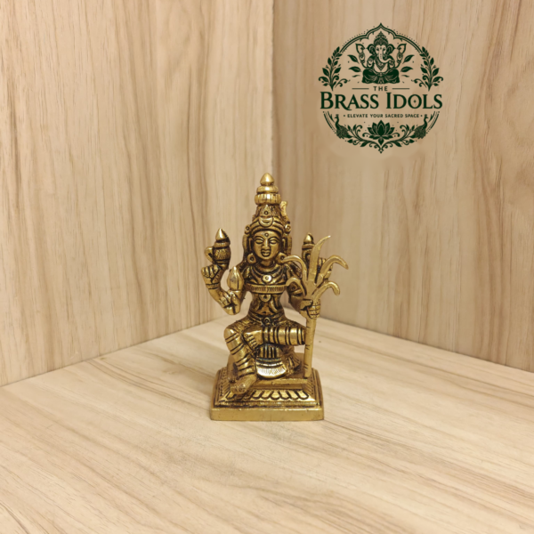 Brass Kamatchi Amman Statue 4 Inch