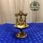 Premium Brass Balaji Gajalakshmi Diya 4.8 Inch