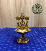 Premium Brass Balaji Gajalakshmi Diya 4.8 Inch