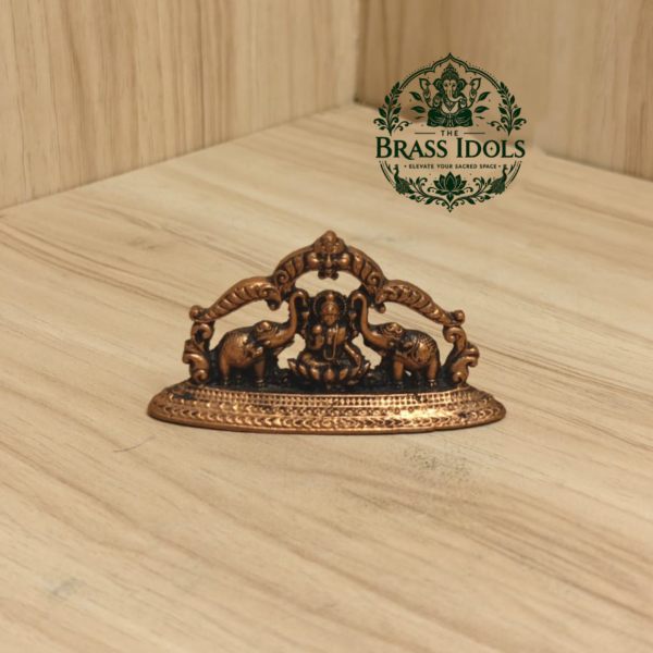 Copper Gaja Lakshmi Idol 1.5 Inch