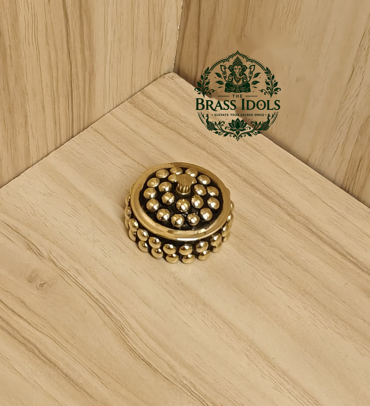 Brass Sindoor Box 1.5 Inch Brass Sindoor Box 1.5 Inch